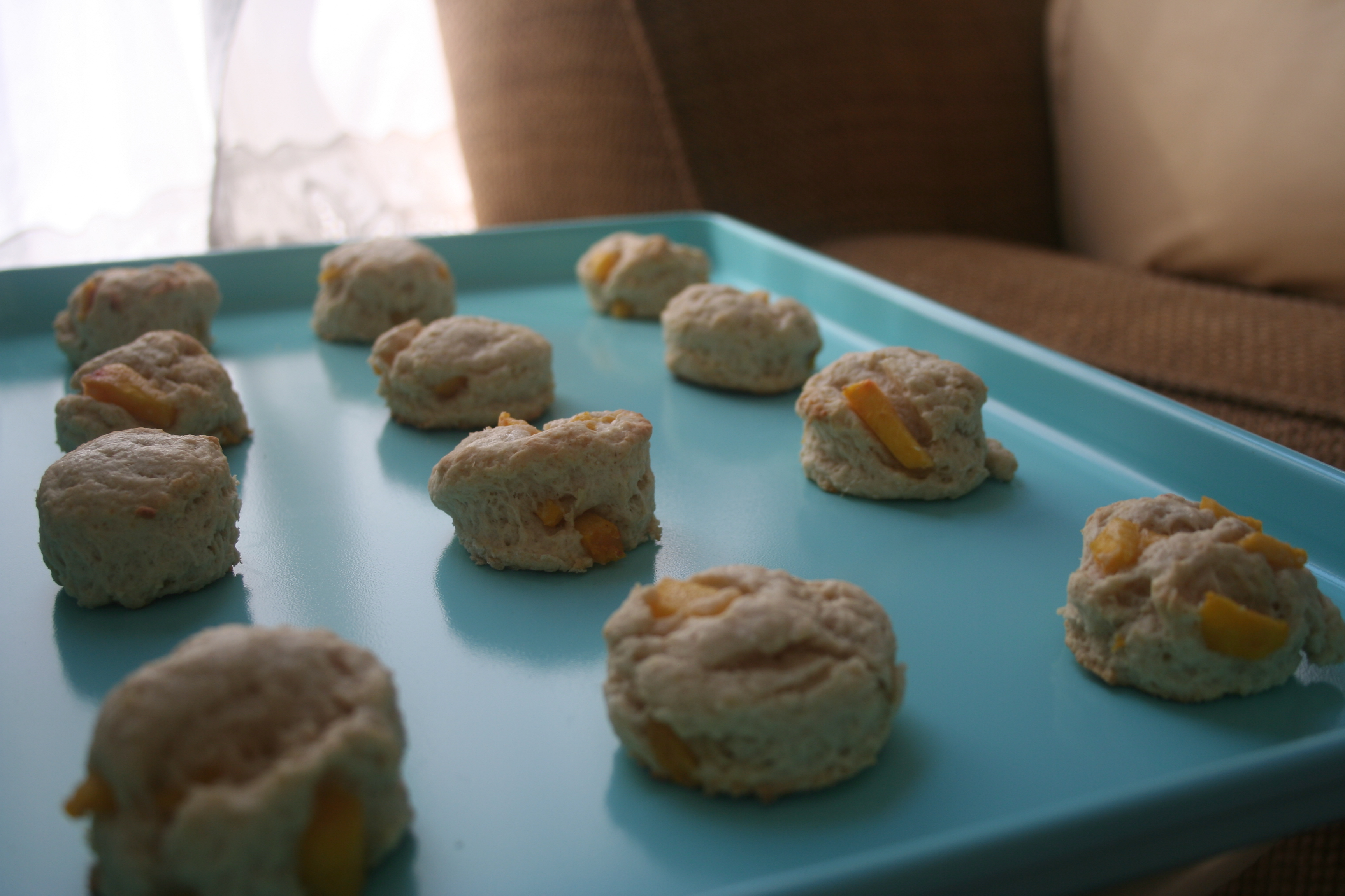 mini peach scones