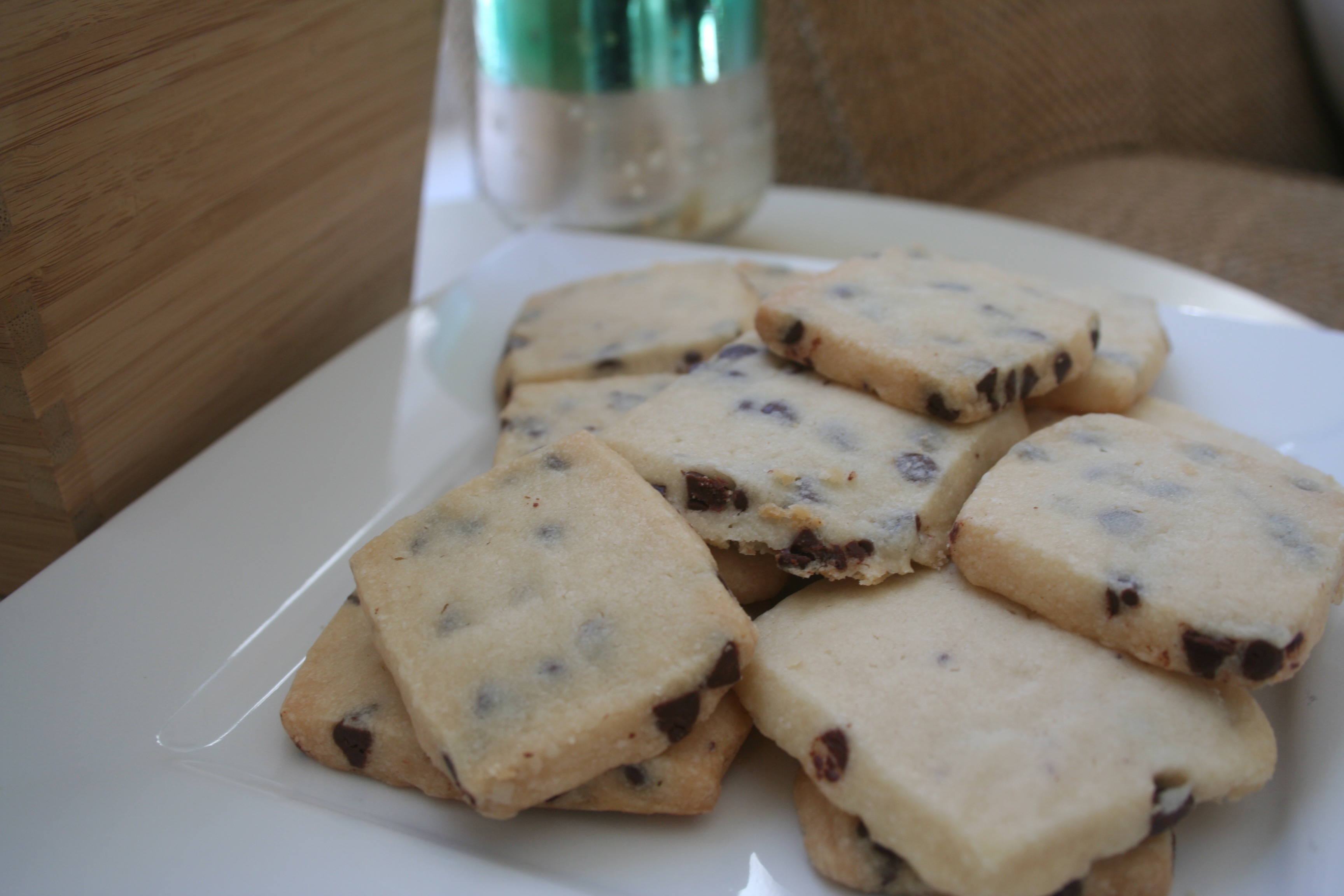 chocolate chip shortbread cookies