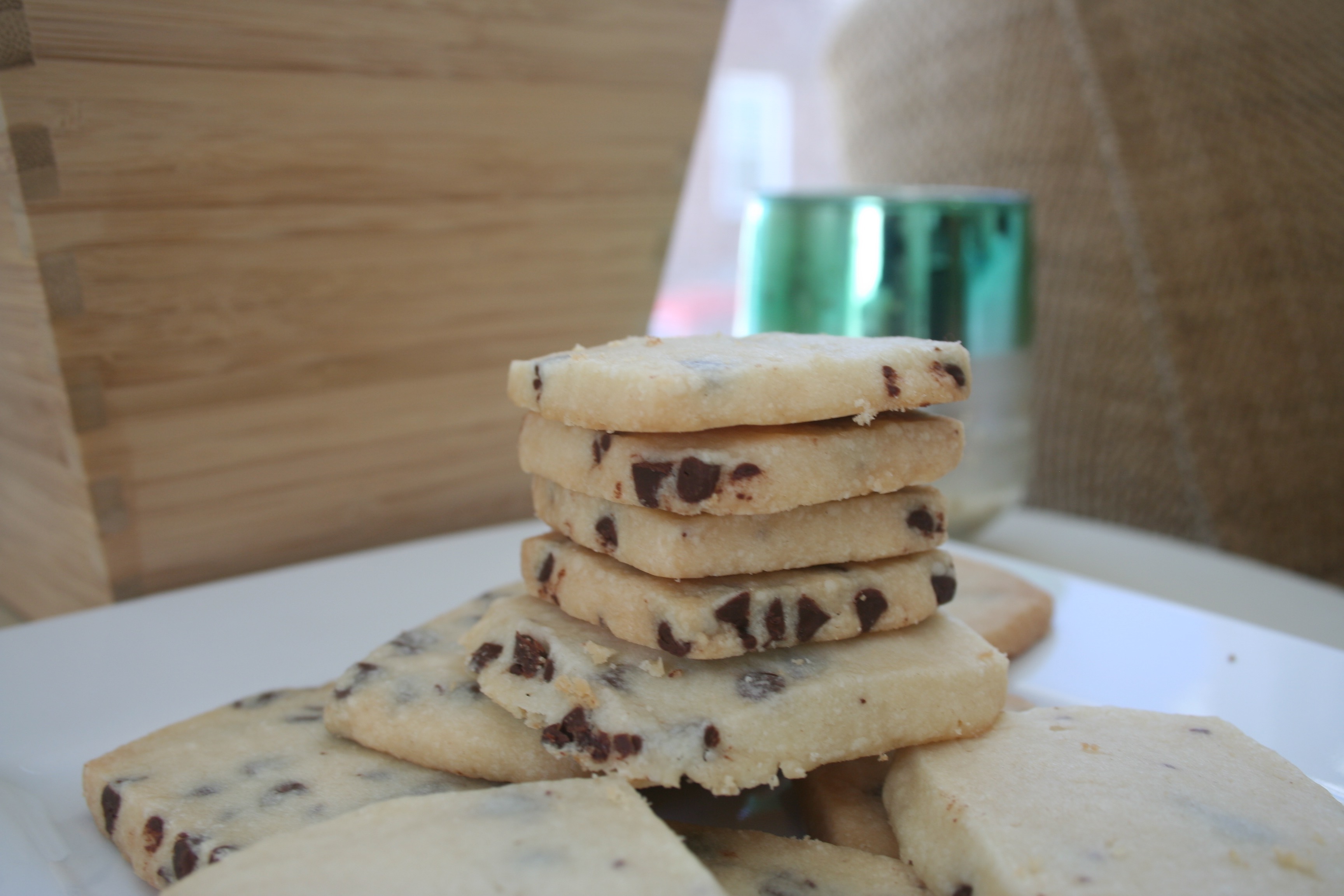 chocolate chip shortbread cookies