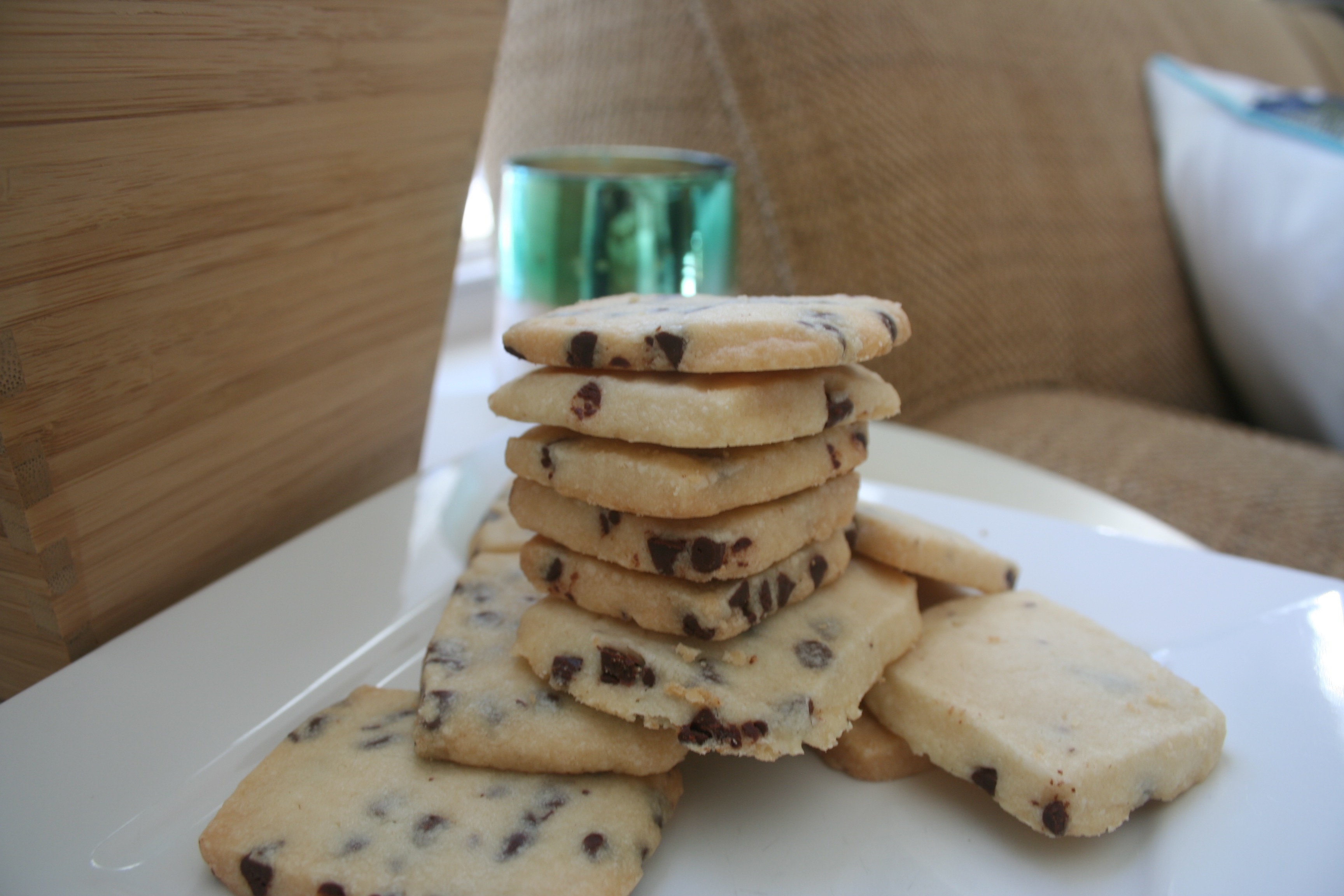 chocolate chip shortbread cookies