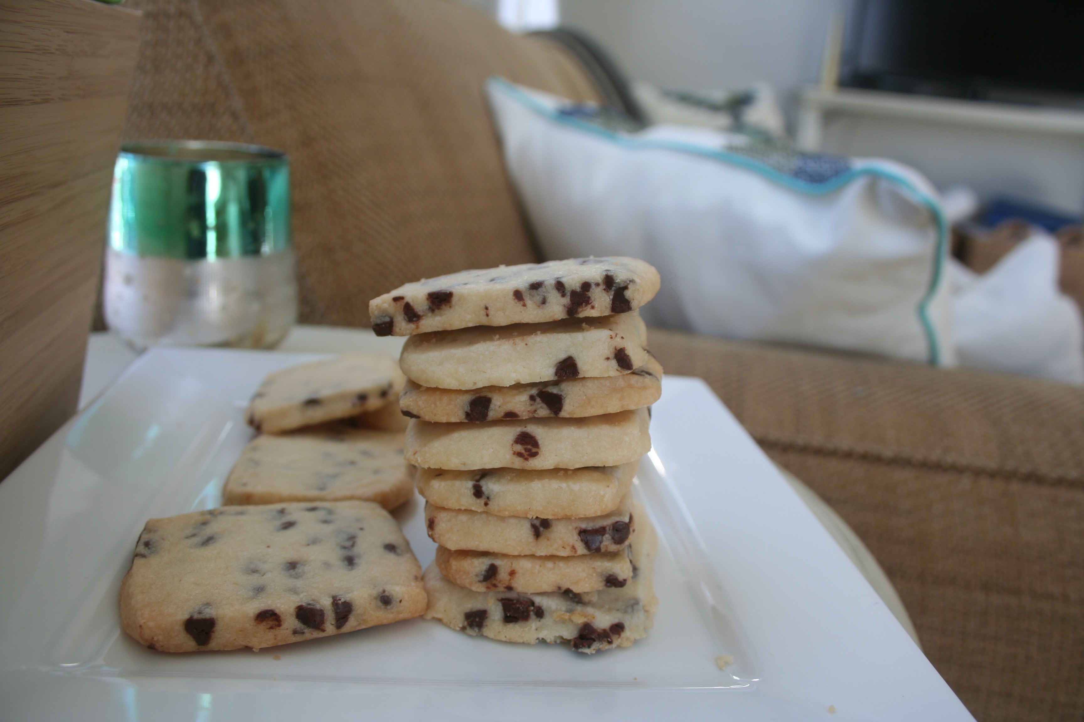 chocolate chip shortbread cookies