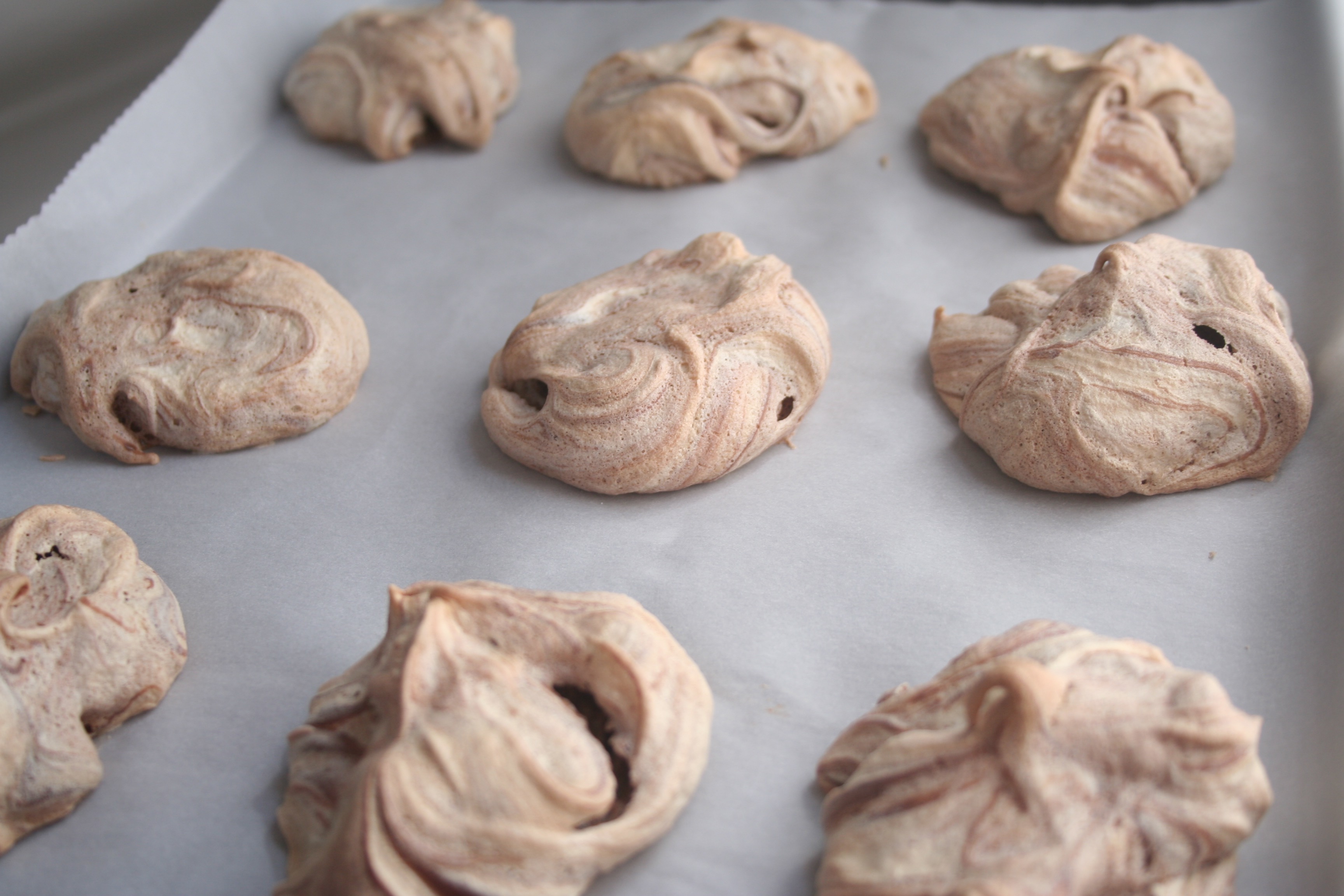 nutelle meringues