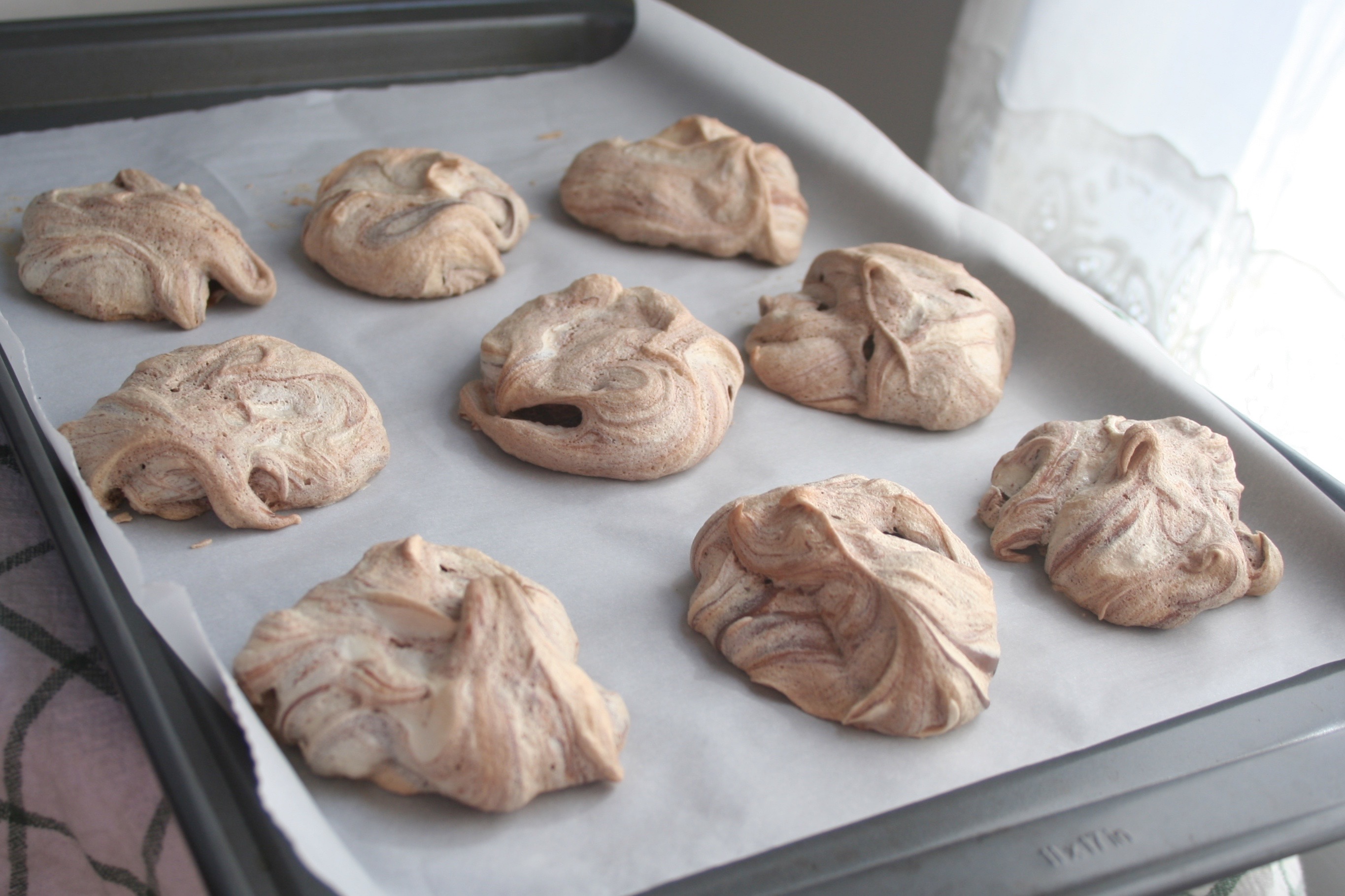 nutella meringues