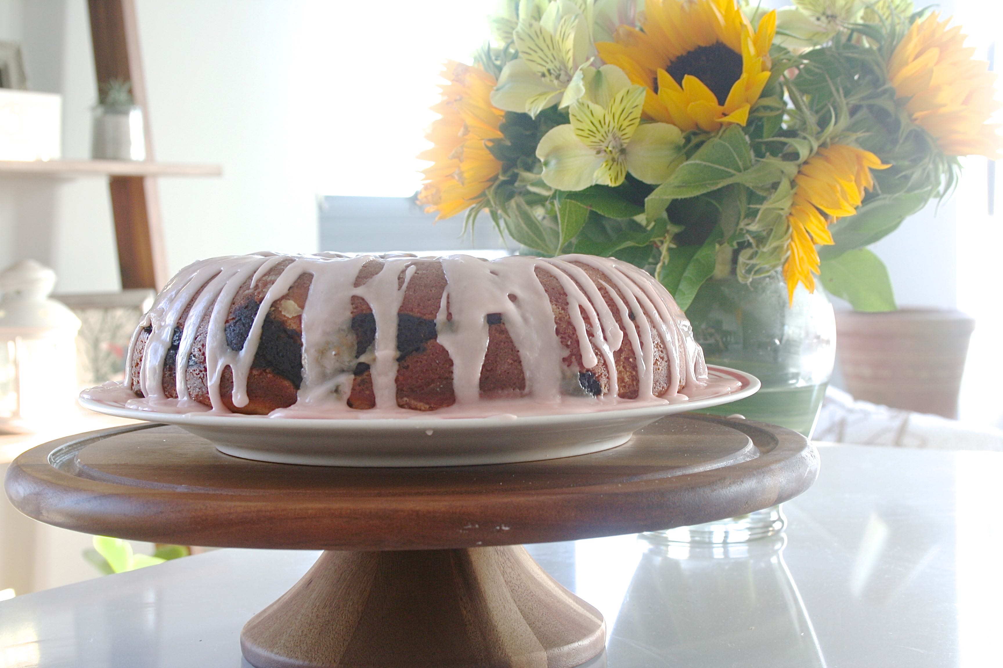 lemon rhubarb bundt cake