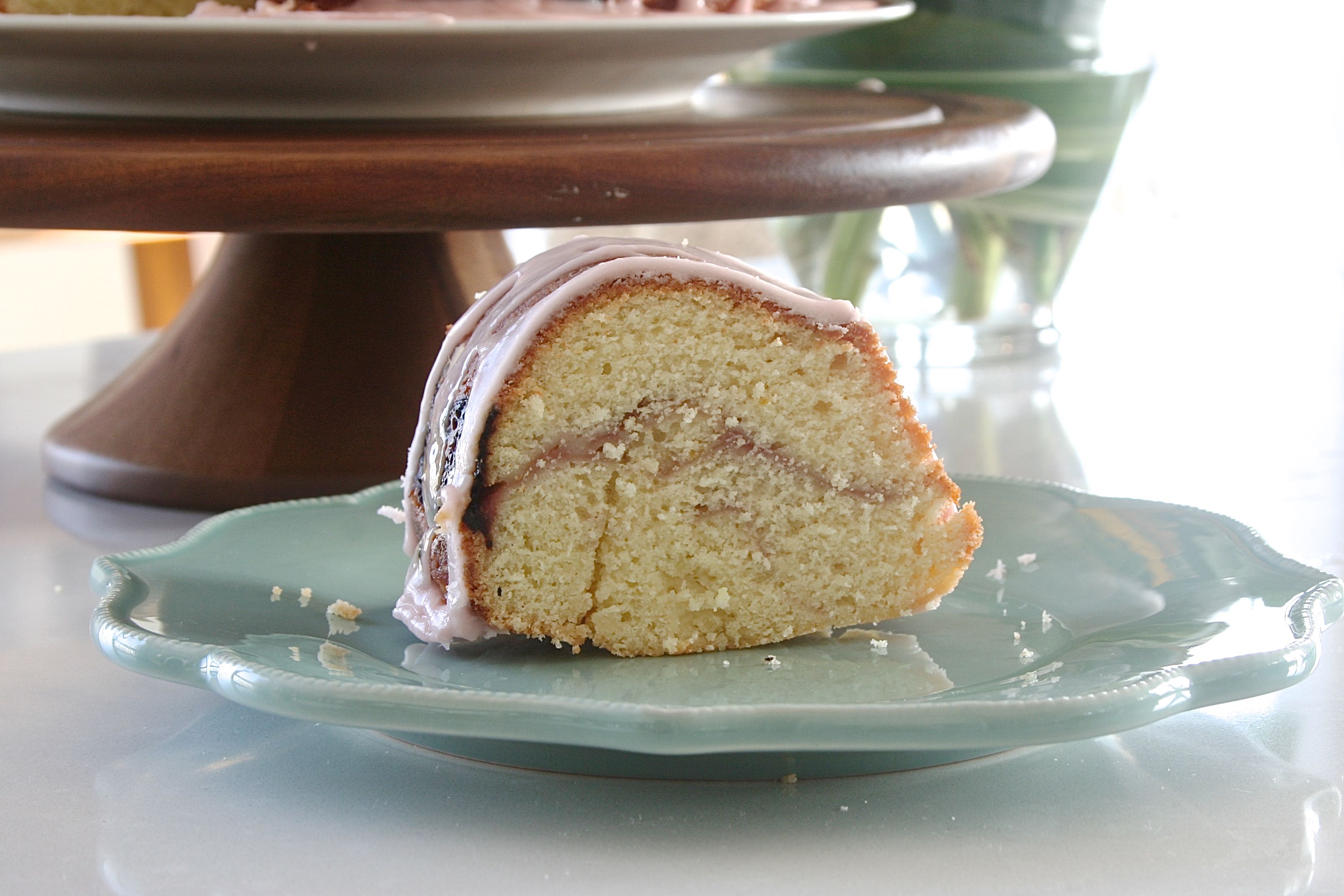 lemon rhubarb bundt cake