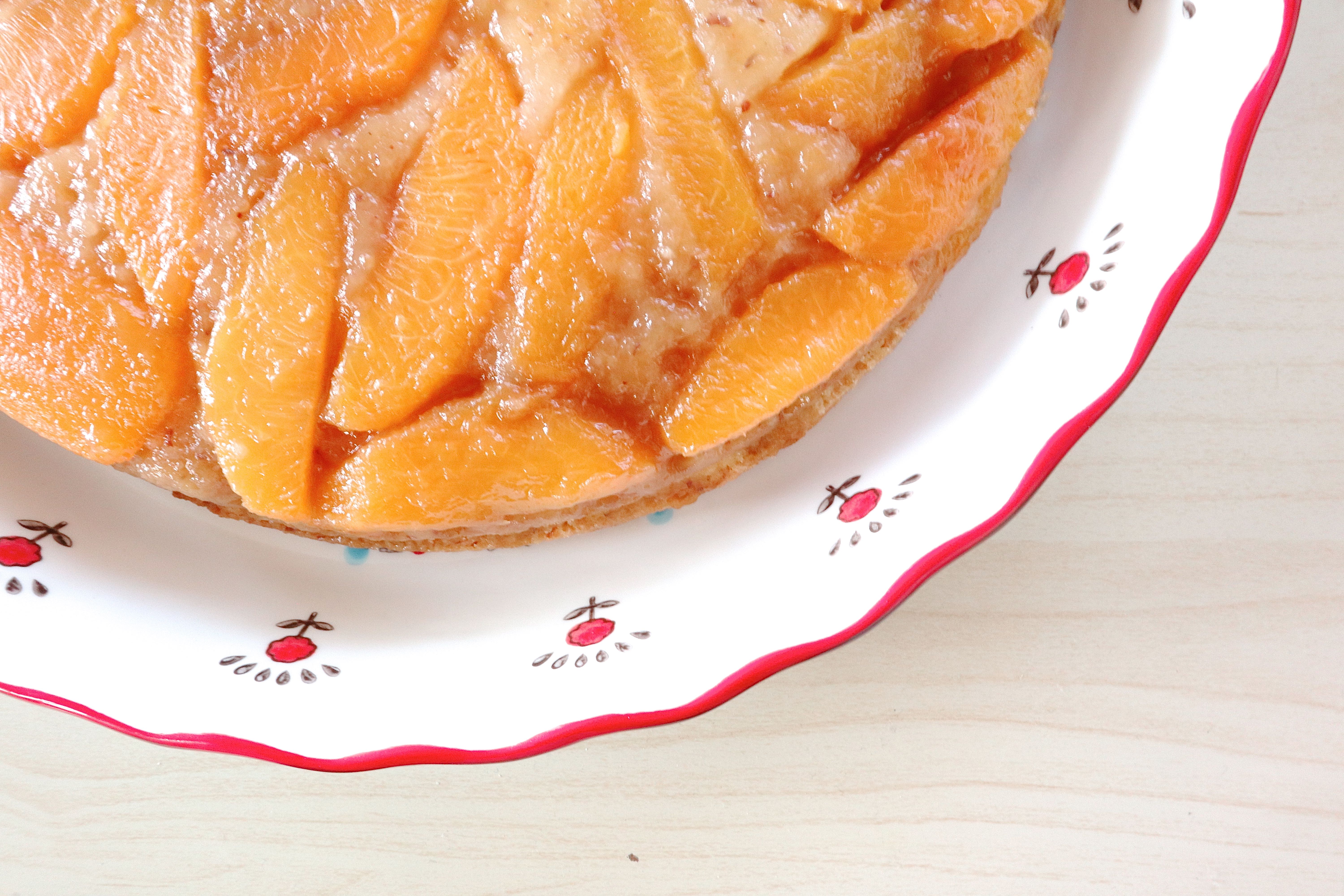 peach upside down cake