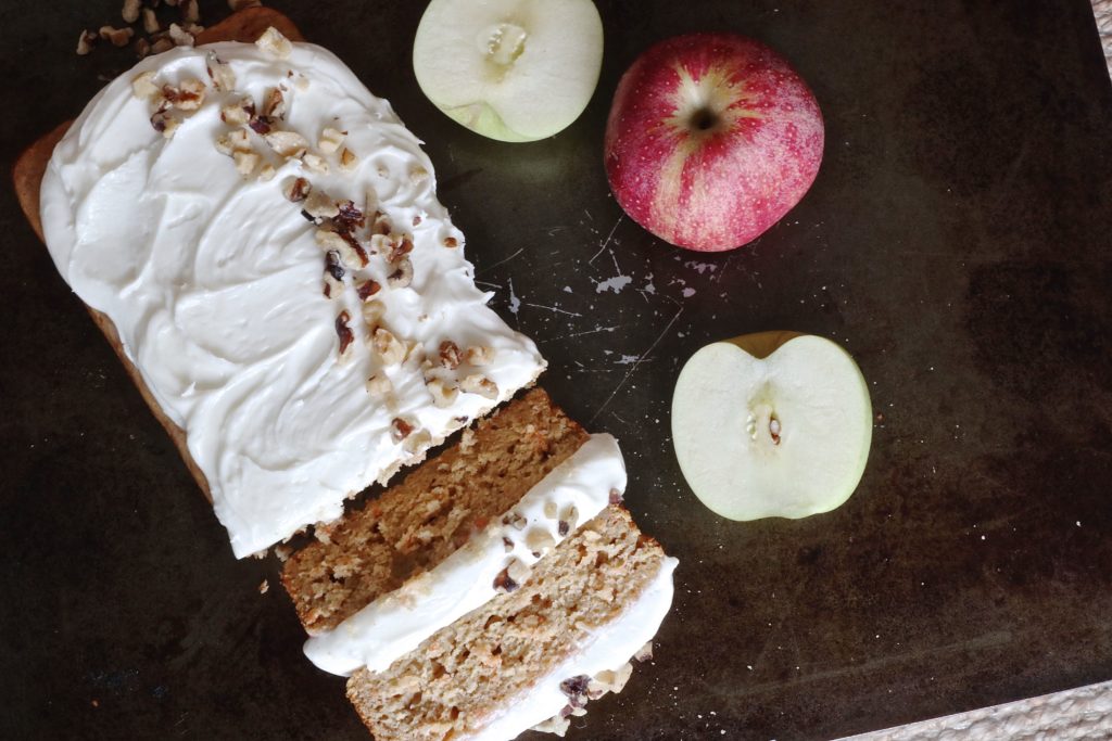 apple carrot cake with cream cheese frosting • Oh, honey honey